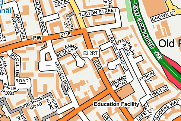 E3 2RT map - OS OpenMap – Local (Ordnance Survey)