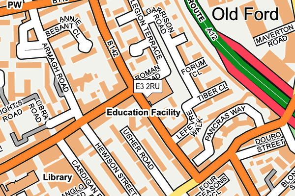 E3 2RU map - OS OpenMap – Local (Ordnance Survey)