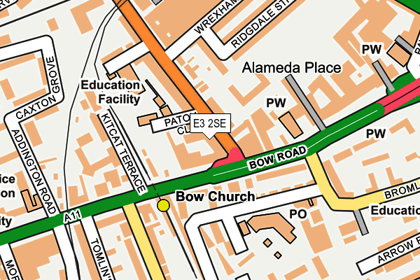 E3 2SE map - OS OpenMap – Local (Ordnance Survey)