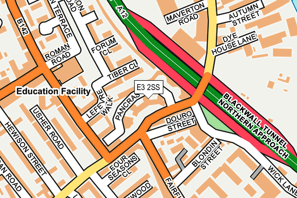 E3 2SS map - OS OpenMap – Local (Ordnance Survey)