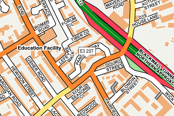 E3 2ST map - OS OpenMap – Local (Ordnance Survey)