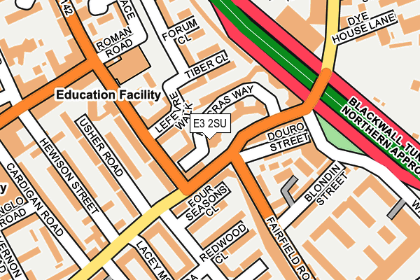 E3 2SU map - OS OpenMap – Local (Ordnance Survey)