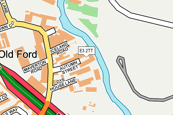 E3 2TT map - OS OpenMap – Local (Ordnance Survey)