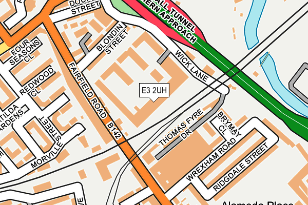 E3 2UH map - OS OpenMap – Local (Ordnance Survey)