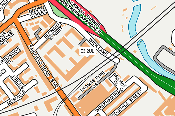 E3 2UL map - OS OpenMap – Local (Ordnance Survey)