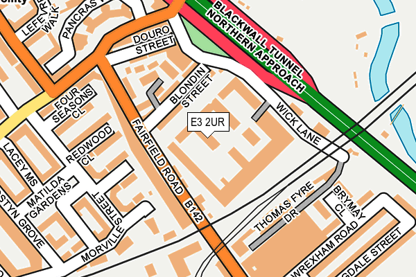 E3 2UR map - OS OpenMap – Local (Ordnance Survey)