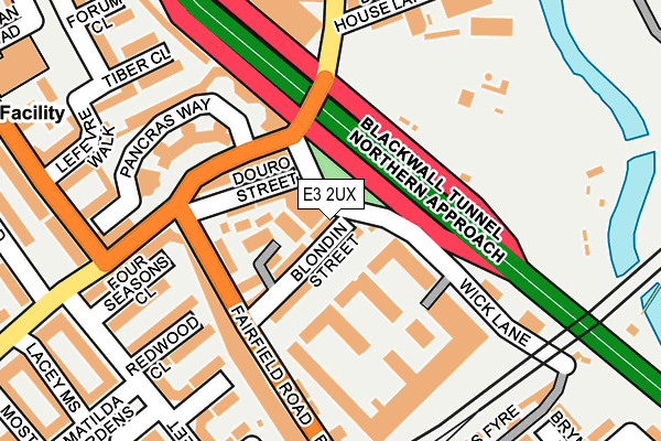 E3 2UX map - OS OpenMap – Local (Ordnance Survey)