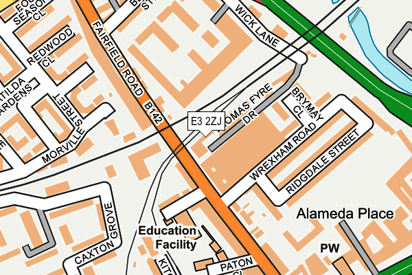 E3 2ZJ map - OS OpenMap – Local (Ordnance Survey)