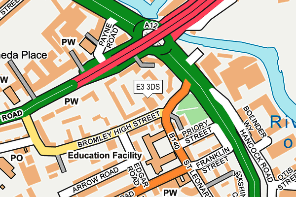 E3 3DS map - OS OpenMap – Local (Ordnance Survey)