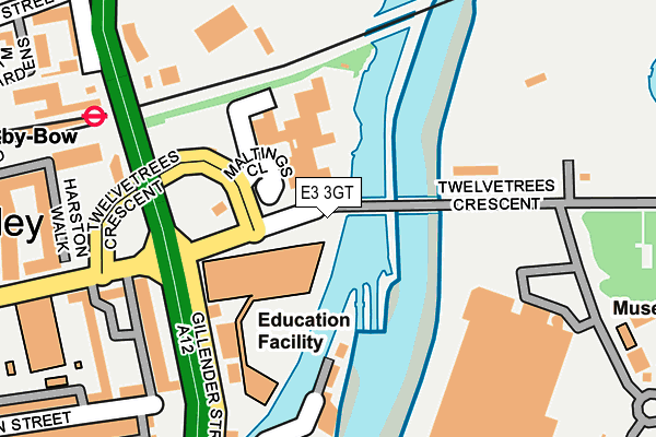 E3 3GT map - OS OpenMap – Local (Ordnance Survey)