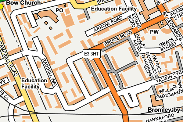 E3 3HT map - OS OpenMap – Local (Ordnance Survey)