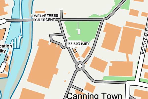 E3 3JG map - OS OpenMap – Local (Ordnance Survey)