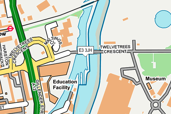 E3 3JH map - OS OpenMap – Local (Ordnance Survey)