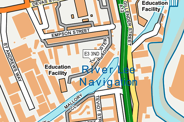 E3 3ND map - OS OpenMap – Local (Ordnance Survey)
