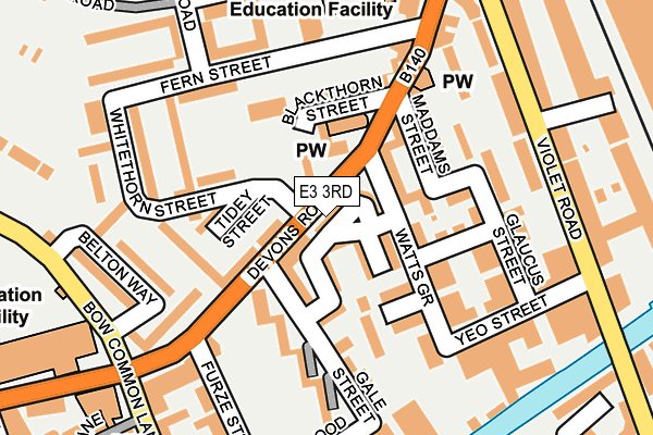 E3 3RD map - OS OpenMap – Local (Ordnance Survey)