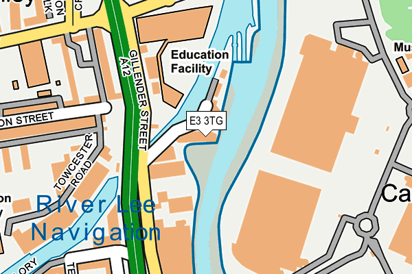 E3 3TG map - OS OpenMap – Local (Ordnance Survey)