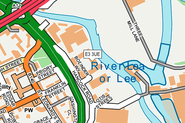 E3 3UE map - OS OpenMap – Local (Ordnance Survey)