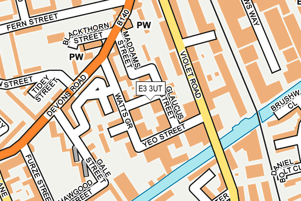 E3 3UT map - OS OpenMap – Local (Ordnance Survey)