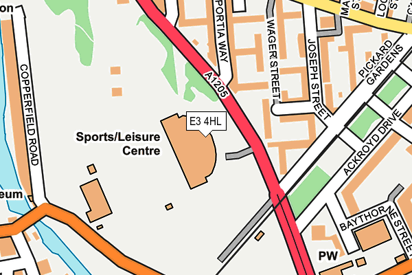 E3 4HL map - OS OpenMap – Local (Ordnance Survey)