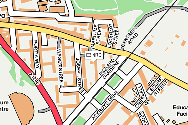E3 4RD map - OS OpenMap – Local (Ordnance Survey)