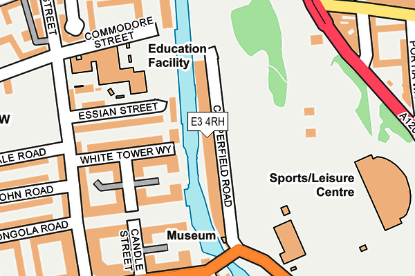 E3 4RH map - OS OpenMap – Local (Ordnance Survey)