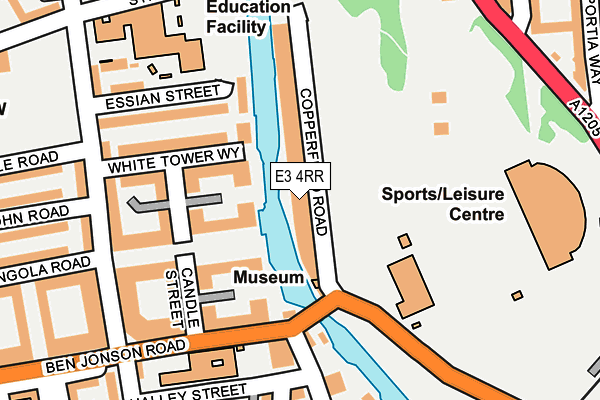 E3 4RR map - OS OpenMap – Local (Ordnance Survey)