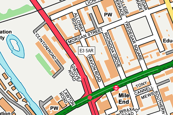 E3 5AR map - OS OpenMap – Local (Ordnance Survey)