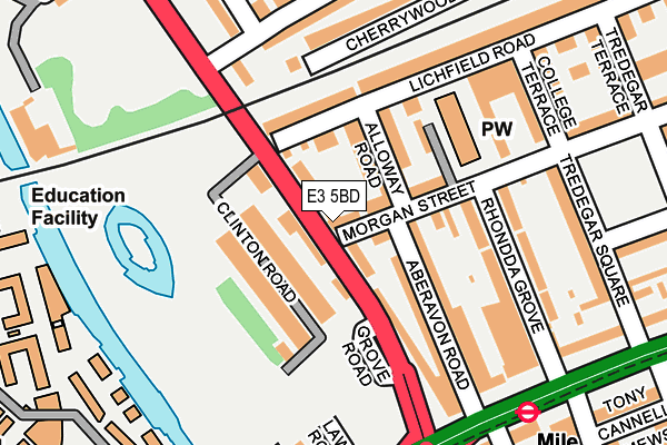 E3 5BD map - OS OpenMap – Local (Ordnance Survey)