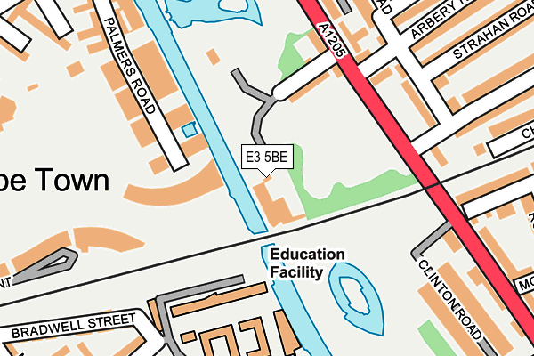 E3 5BE map - OS OpenMap – Local (Ordnance Survey)