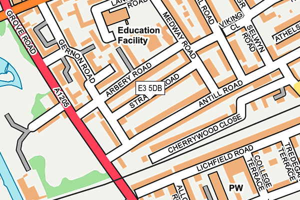 E3 5DB map - OS OpenMap – Local (Ordnance Survey)