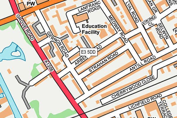 E3 5DD map - OS OpenMap – Local (Ordnance Survey)