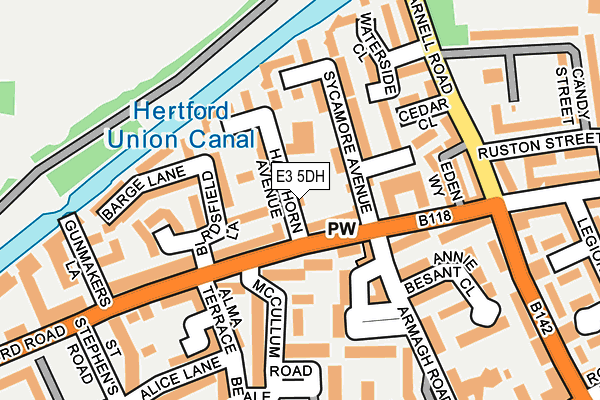 E3 5DH map - OS OpenMap – Local (Ordnance Survey)