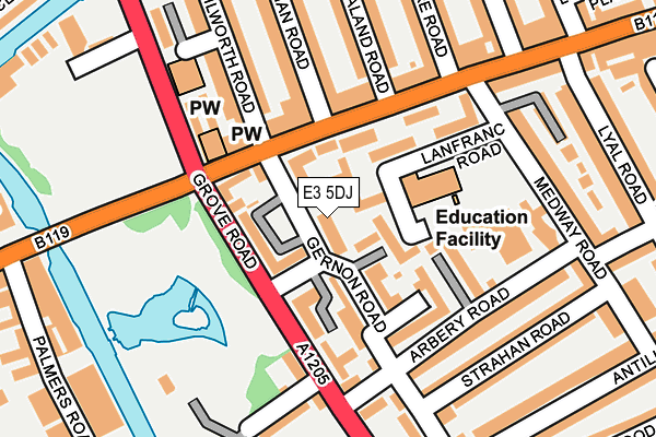 E3 5DJ map - OS OpenMap – Local (Ordnance Survey)