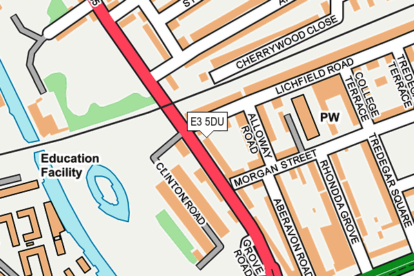 E3 5DU map - OS OpenMap – Local (Ordnance Survey)