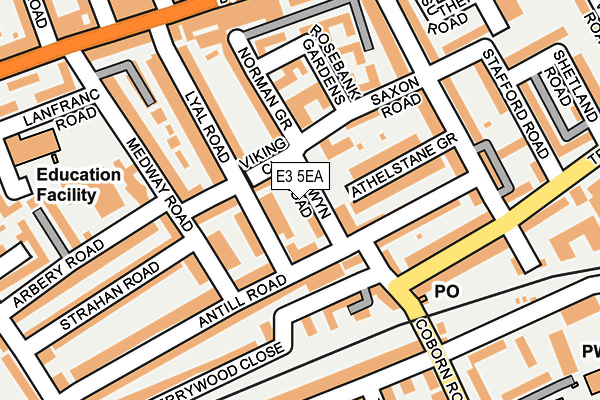 E3 5EA map - OS OpenMap – Local (Ordnance Survey)