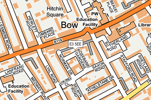 E3 5EE map - OS OpenMap – Local (Ordnance Survey)