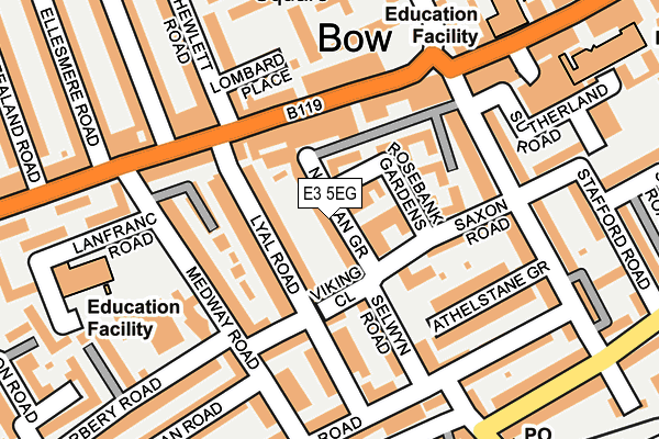 E3 5EG map - OS OpenMap – Local (Ordnance Survey)