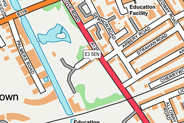 E3 5EN map - OS OpenMap – Local (Ordnance Survey)