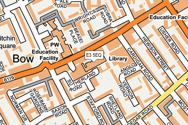 E3 5EQ map - OS OpenMap – Local (Ordnance Survey)