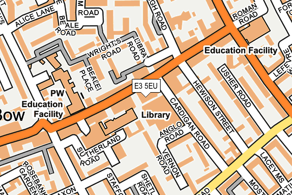 E3 5EU map - OS OpenMap – Local (Ordnance Survey)