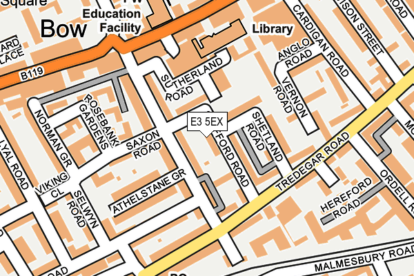 E3 5EX map - OS OpenMap – Local (Ordnance Survey)