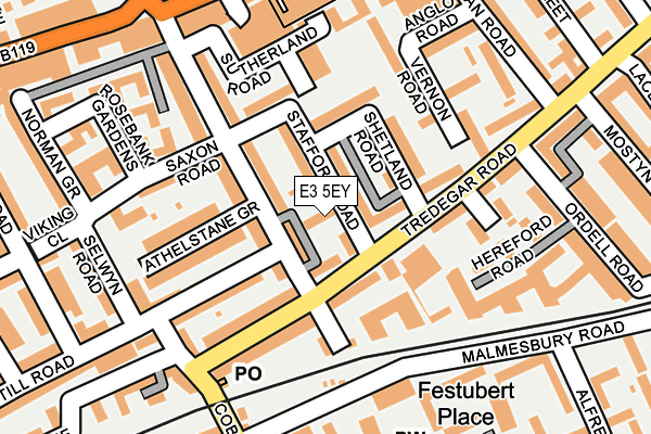 E3 5EY map - OS OpenMap – Local (Ordnance Survey)