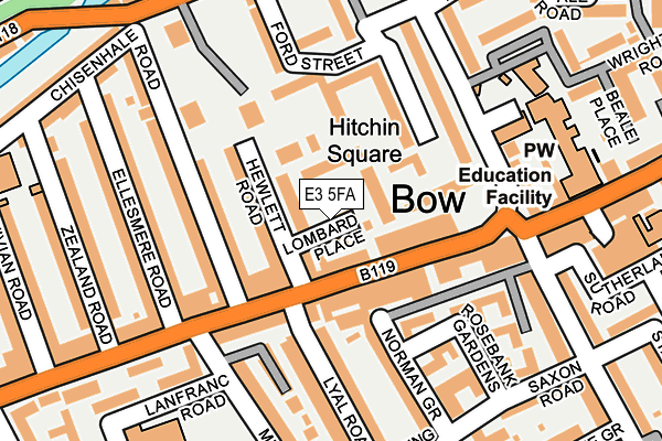 E3 5FA map - OS OpenMap – Local (Ordnance Survey)