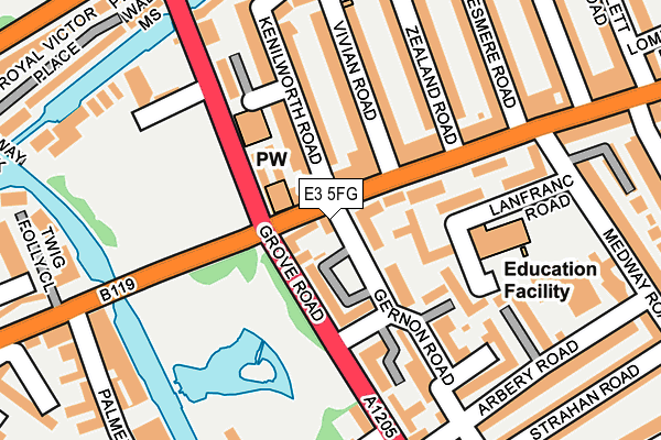 E3 5FG map - OS OpenMap – Local (Ordnance Survey)