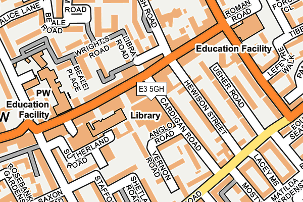 E3 5GH map - OS OpenMap – Local (Ordnance Survey)