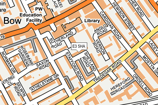 E3 5HA map - OS OpenMap – Local (Ordnance Survey)