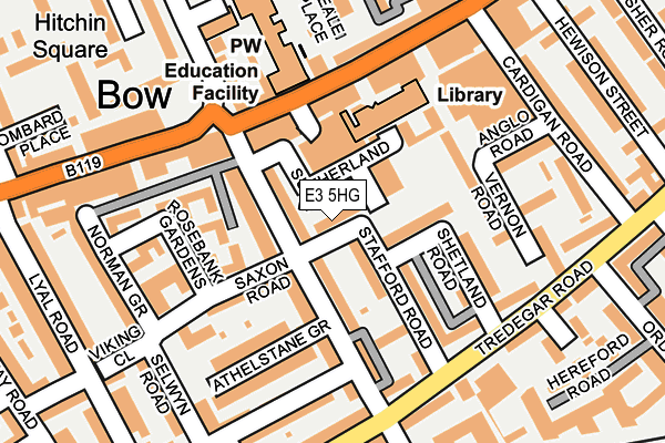 E3 5HG map - OS OpenMap – Local (Ordnance Survey)