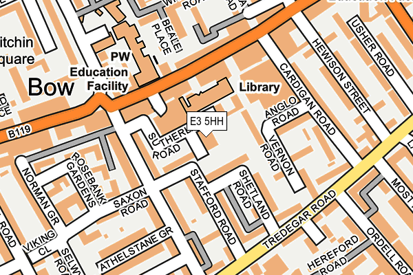 E3 5HH map - OS OpenMap – Local (Ordnance Survey)