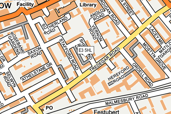 E3 5HL map - OS OpenMap – Local (Ordnance Survey)
