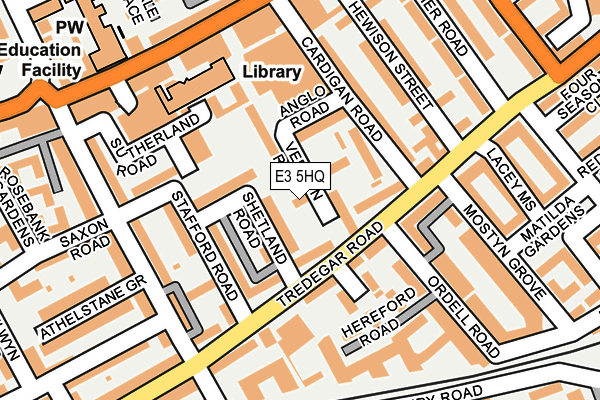 E3 5HQ map - OS OpenMap – Local (Ordnance Survey)